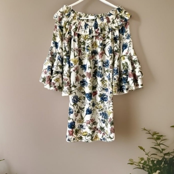 MISA Los Angeles  Amal Floral-Print Off-the-Shoulder A-Line Dress - Picture 3 of 6